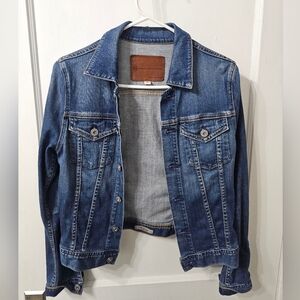 Ag Adriano Goldschmied Blue Denim Jean Jacket